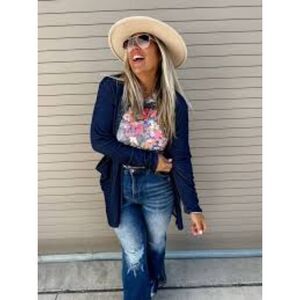 Blakeley Fall Lola Cardigan Navy One Size PLUS
